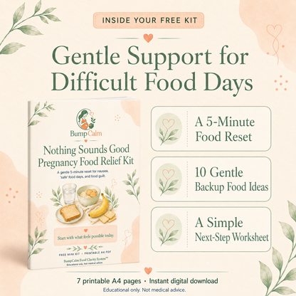 Nothing Sounds Good — Free Pregnancy Food Relief Kit