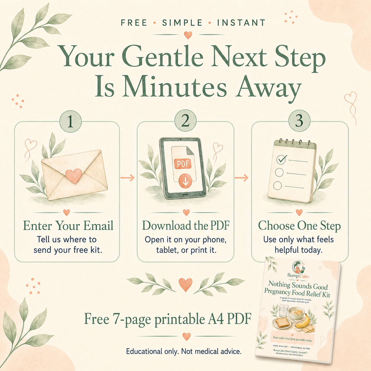 Nothing Sounds Good — Free Pregnancy Food Relief Kit