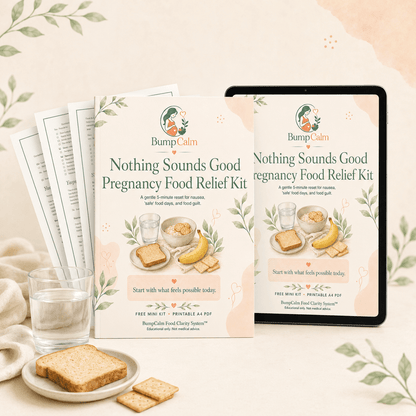 Nothing Sounds Good — Free Pregnancy Food Relief Kit - BUMPCALM