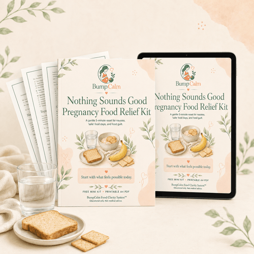 Nothing Sounds Good — Free Pregnancy Food Relief Kit - BUMPCALM