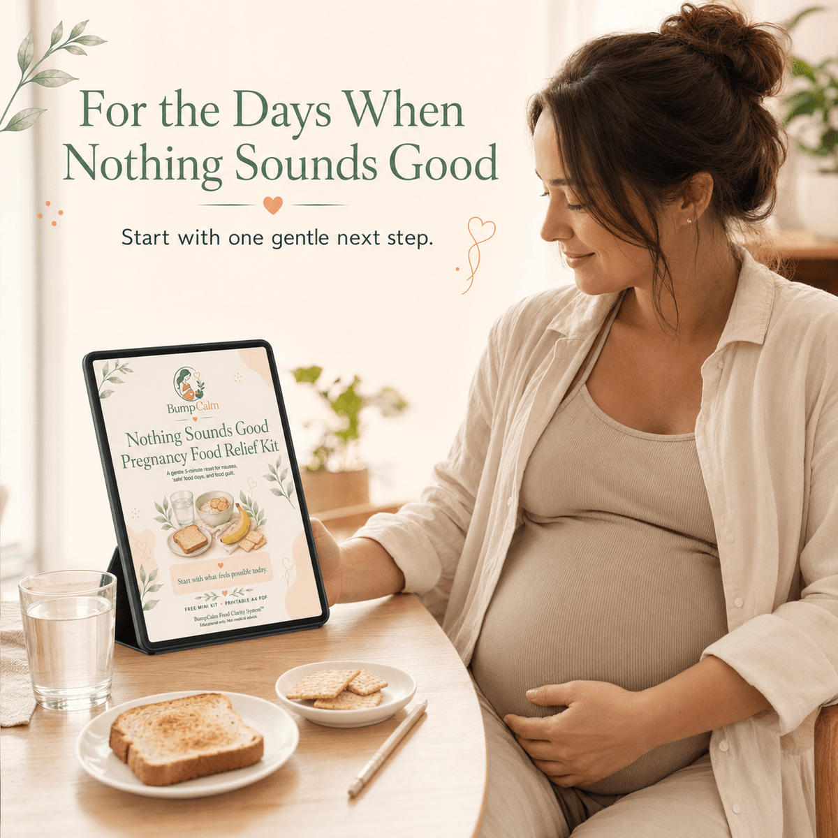 Nothing Sounds Good — Free Pregnancy Food Relief Kit - BUMPCALM